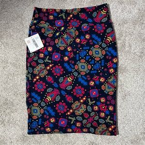LuLaRoe Cassie Pencil Skirt size large NWT